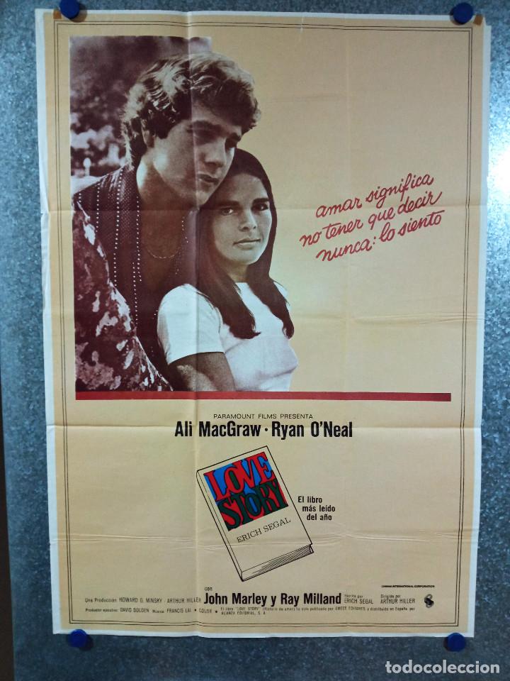 Cinema: Love Story. Ali MacGraw, Ryan O'Neal POSTER ORIGINAL