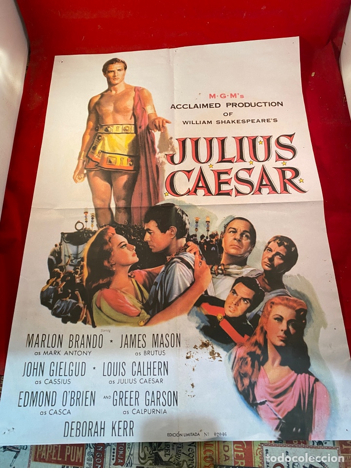 Cine: Cartel de cine JULIUS CAESAR Marlon Brando