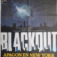 Cine: CARTEL CINE BLACKOUT APAGON EN NEW YORK JIM MITCHUM ROBERT CARRADINE 1979 ILUSTRA HP A 153