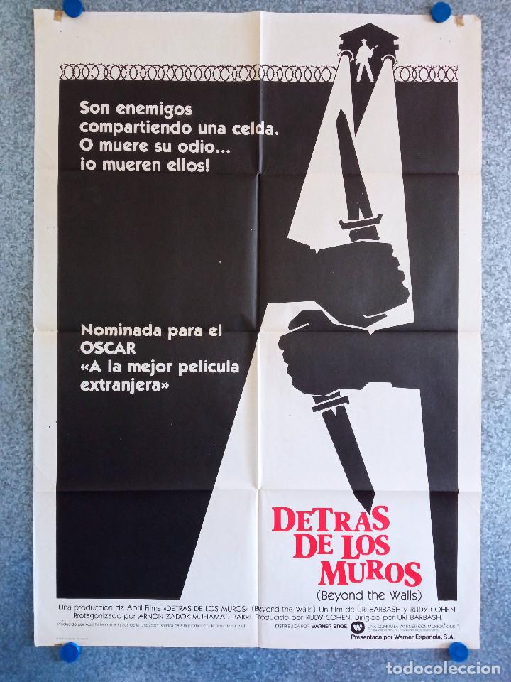 Cinema: Detr&aacute;s de los muros. Arnon Zadok, Mohammed Bakri, Assi Dayan. A&Ntilde;O 1984. POSTER ORIGINAL