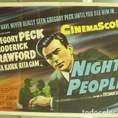 Cine: SQ12D DECISION A MEDIANOCHE GREGORY PECK POSTER ORIGINAL INGLES 76X102