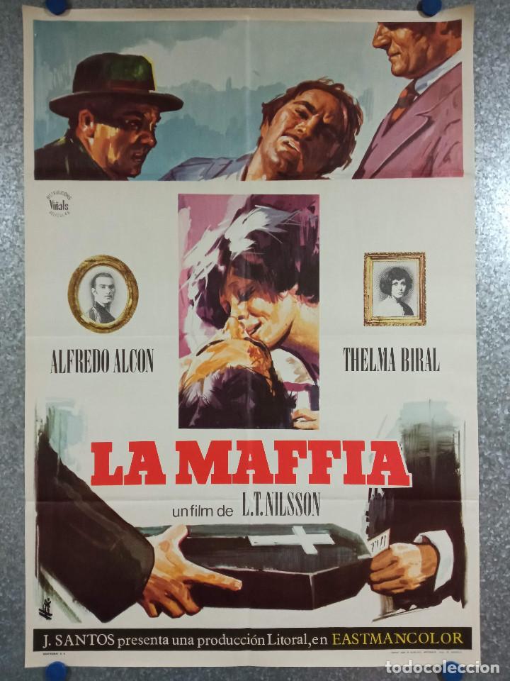 Cinema: La Mafia. Alfredo Alc&oacute;n, Thelma Biral, Jos&eacute; Slavin A&Ntilde;O 1972. POSTER ORIGINAL