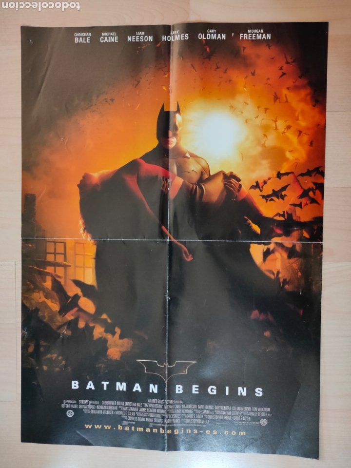cartel doble cara batman begins 41x58cm - Buy Posters of science fiction  movies on todocoleccion
