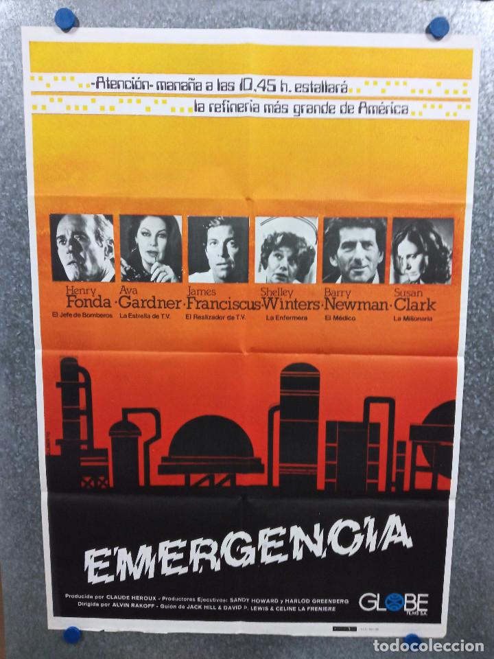 Cinema: EMERGENCIA. Barry Newman, Susan Clark, Shelley Winters, AVA GARDNER. A&Ntilde;O 1980. POSTER ORIGINAL