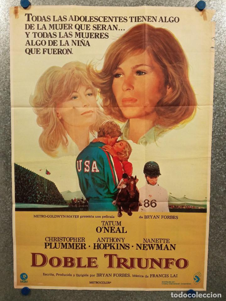 Cinema: Doble triunfo. Tatum O'Neal, Christopher Plummer, Anthony Hopkins. A&Ntilde;O 1982 POSTER ORIGINAL