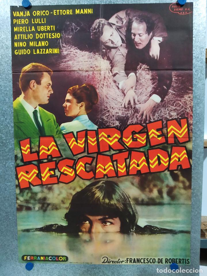 Cinema: La virgen rescatada. VANJA ORICO, ETTORE MANI. A&Ntilde;O 1959. POSTER ORIGINAL