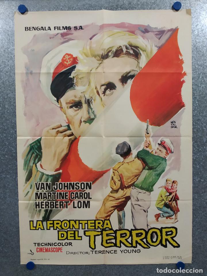 Cinema: La frontera del terror. Van Johnson, Martine Carol, Herbert Lom A&Ntilde;O 1962. POSTER ORIGINAL