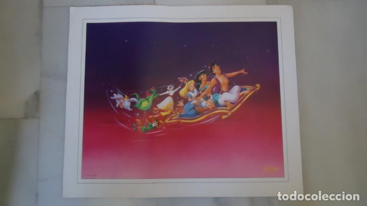 Cine: CARTEL POSTER ORIGINAL WALT DISNEY. ALADDIN, ALICIA EN EL PA&Iacute;S DE LAS MARAVILLAS Y M&Aacute;S EN CARTULINA