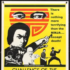 Cine: CHALLENGE OF THE NINJA - 1978 - CHIA HUI LIU, YASUAKI KURATA, YUKO MIZUNO, MIAO CHING - POSTER USA. Lote 231023355