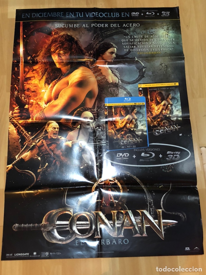 Kino: Cartel de conan el b&aacute;rbaro Jason Momoa Rachel Nichols publicidad Dvd
