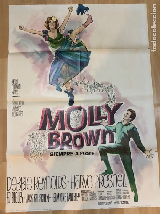 Cinema: Cartel original de Molly Brown siempre a flote Debbie Reynolds Harve Presnell