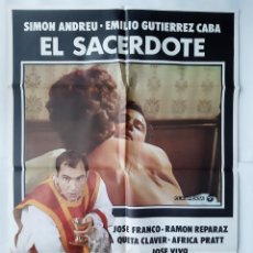 Cine: ANTIGUO CARTEL CINE EL SACERDOTE CLASIFICADA S 1978 R217. Lote 232800285