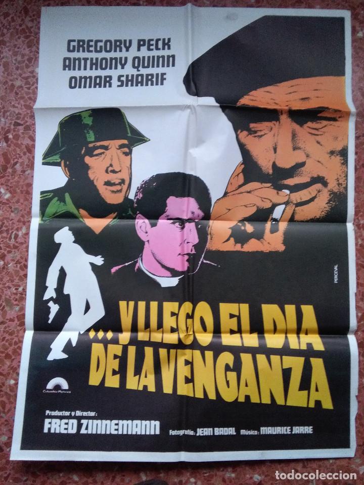 Cinema: POSTER CARTEL ORIGINAL PELICULA Y LLEGO EL DIA DE LA VENGANZA 100X70