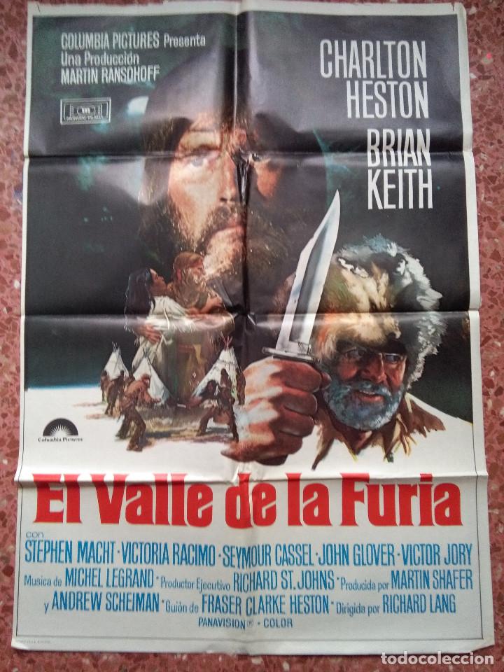 Cinema: POSTER CARTEL ORIGINAL PELICULA EL VALLE DE LA FURIA 100X70