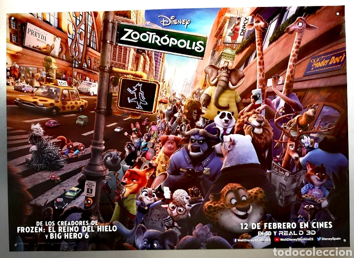 Cine: ZOOTROPOLIS - 48 X 68 - 2016 - Foto 1