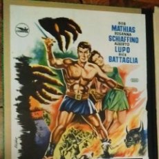 Cine: EL MONSTRUO DE CRETA - 1962 - BOB MATHIAS - ROSANNA SCHIAFFINO - CARTEL ORIGINAL DEL ESTRENO. Lote 234041670