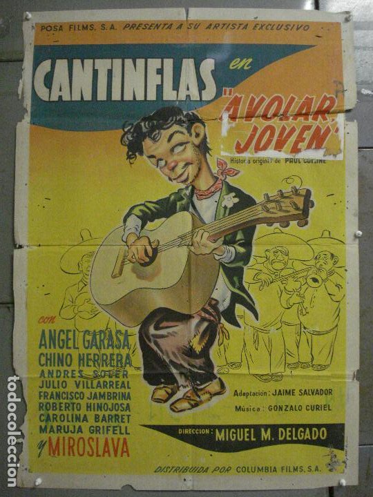 aaq08 a volar joven cantinflas poster original Comprar Carteles y