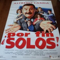 Cine: POR FIN SOLOS! - ALFREDO LANDA, AMPARO LARRAÑAGA, MARÍA JOSÉ ALFONSO - POSTER ORIGINAL COLUMBIA 1994