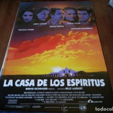 Cine: LA CASA DE LOS ESPÍRITUS - JEREMY IRONS, MERYL STREEP, GLENN CLOSE - POSTER ORIGINAL LAUREN 1993