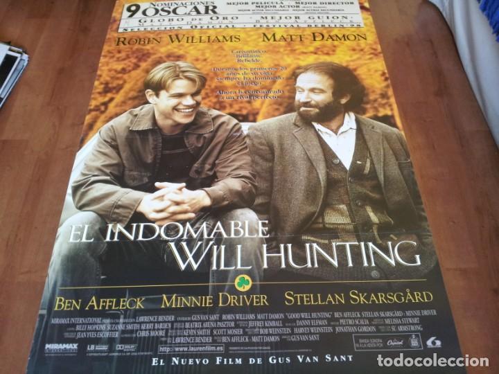 Cine: El indomable Will Hunting - Matt Damon, Robin Williams, Minnie Driver - poster original lauren 1997