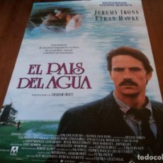 Cine: EL PAÍS DEL AGUA - JEREMY IRONS, ETHAN HAWKE, SINEAD CUSACK - POSTER ORIGINAL LAUREN 1992