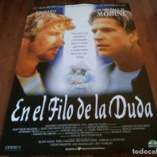 Cine: EN EL FILO DE LA DUDA - MATTHEW MODINE, ALAN ALDA, RICHARD GERE - POSTER ORIGINAL ARABA 1993