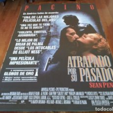 Cine: ATRAPADO POR SU PASADO - AL PACINO, SEAN PENN, PENELOPE ANN MILLER - POSTER ORIGINAL U.I.P 1993