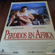 Cine: PERDIDOS EN ÁFRICA - JENNIFER MCCOMB, ASHLEY HAMILTON, MOHAMED NANGURAI - POSTER ORIGINAL U.I.P 1994