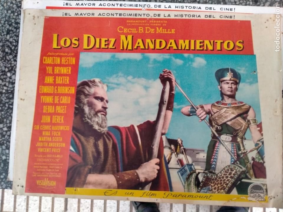 Kino: CARTEL DE CINE LOBBY CARDS LOS D&Iacute;EZ MANDAMIENTOS