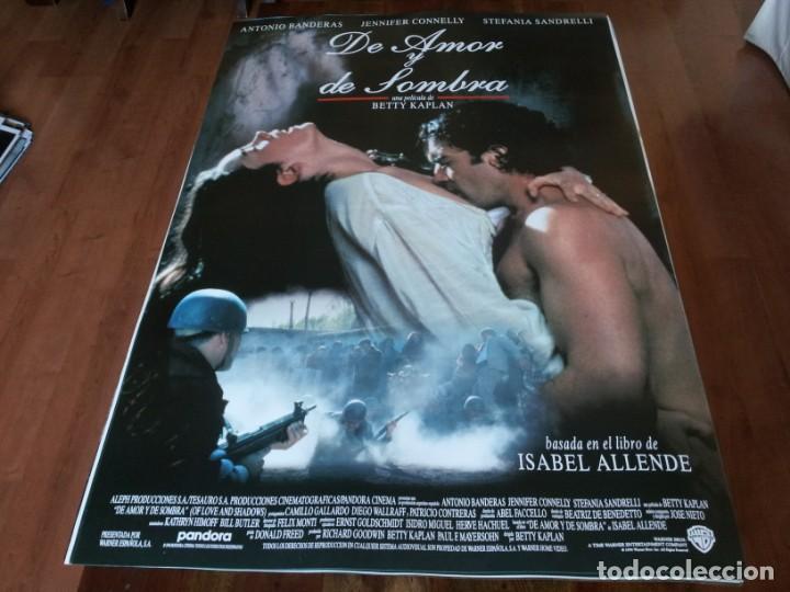 Cinema: De amor y de sombra - Antonio Banderas, Jennifer Connelly - poster original warner 1994