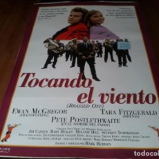 Cine: TOCANDO EL VIENTO - EWAN MCGREGOR, TARA FITZGERALD, PETE POSTLETHWAITE - POSTER ORIGINAL ALTA 1997