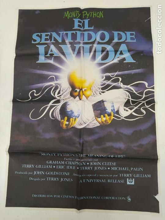 Cine: CARTEL DE LA PELICULA EL SENTIDO DE LA VIDA. MONTY PYTHON. TDKP23C - Foto 1