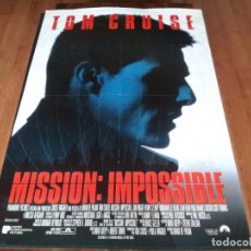 Cine: MISIÓN IMPOSIBLE - TOM CRUISE, EMMANUELLE BÉART, JON VOIGHT, JEAN RENO - POSTER ORIGINAL U.I.P 1996