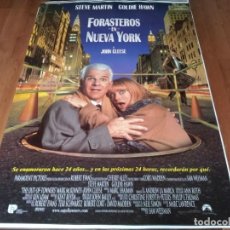 Cine: FORASTEROS EN NUEVA YORK - STEVE MARTIN, GOLDIE HAWN, JOHN CLEESE - POSTER ORIGINAL U.I.P 1999