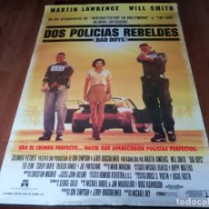 Cine: DOS POLICÍAS REBELDES - MARTIN LAWRENCE, WILL SMITH, TÉA LEONI - POSTER ORIGINAL COLUMBIA 1995. Lote 236789320