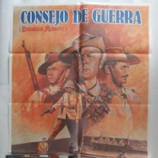 Cine: ANTIGUO CARTEL CINE CONSEJO DE GUERRA + 12 FOTOCROMOS 1982 CC344 RV. Lote 237524485