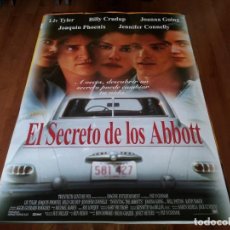 Cine: EL SECRETO DE LOS ABBOTT - LIV TYLER, JOAQUIN PHOENIX, BILLY CRUDUP - POSTER ORIGINAL FOX AÑO 1997