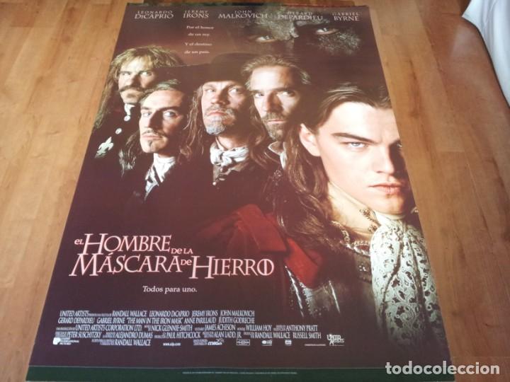Cine: El hombre de la máscara de hierro - Leonardo DiCaprio, Gabriel Byrne - poster original u.i.p 1998 - Foto 1 - 238314700