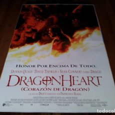 Cine: DRAGONHEART (CORAZÓN DE DRAGÓN) - DENNIS QUAID,DAVID THEWLIS,DINA MEYER - POSTER ORIGINAL U.I.P 1996