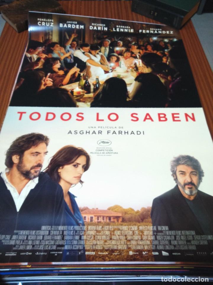 Kino: POSTER DE CINE -- TODOS LO SABEN -- POSTER GRANDE --