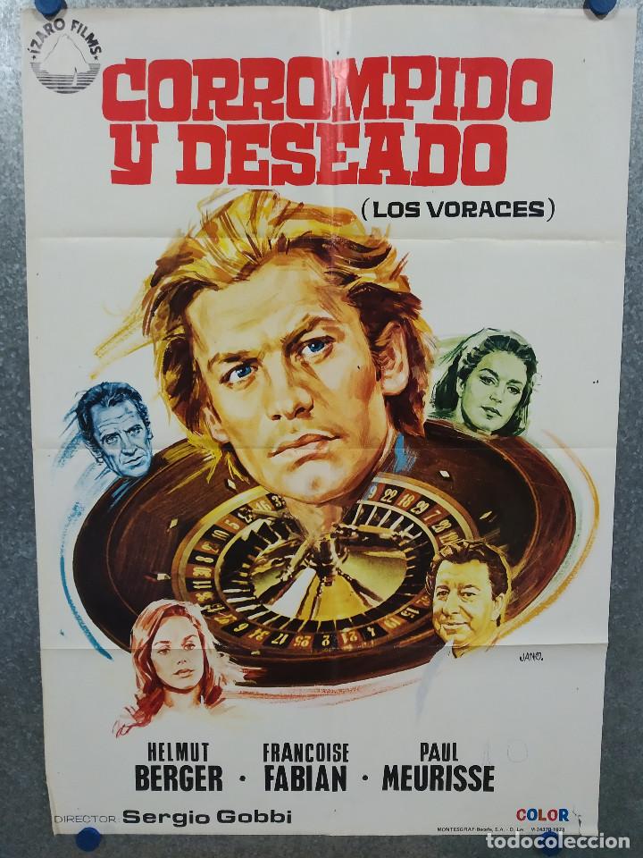 Kino: Corrompido y deseado. Helmut Berger, Fran&ccedil;oise Fabian, Paul Meurisse. A&Ntilde;O 1973. POSTER ORIGINAL