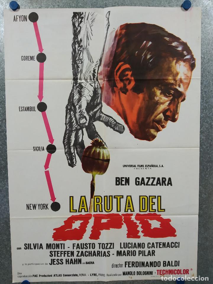 Kino: La ruta del opio. Ben Gazzara, Silvia Monti, Fausto Tozzi. A&Ntilde;O 1975. POSTER ORIGINAL