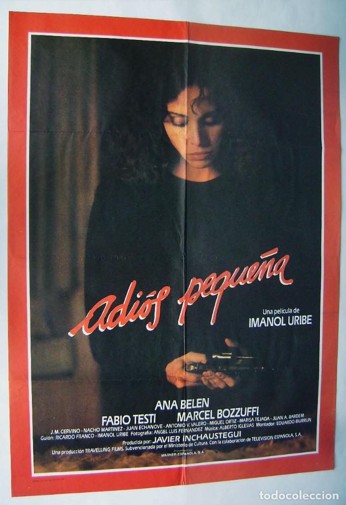 Cine: ADIOS PEQUE&Ntilde;A, con Ana Bel&eacute;n. POSTER 67,5 X 93 cms.
