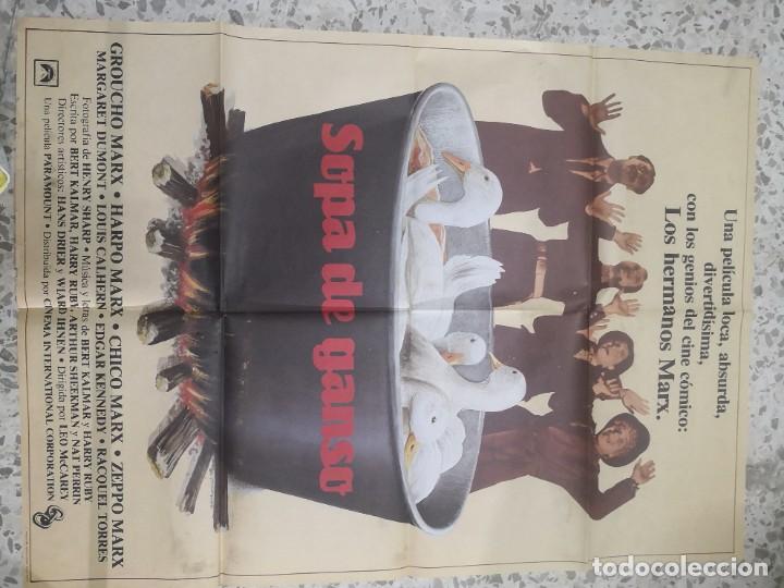 Cine: Poster cartel cine original SOPA DE GANSO (1933) 70x100 / Hermanos Marx - Foto 6 - 241537985