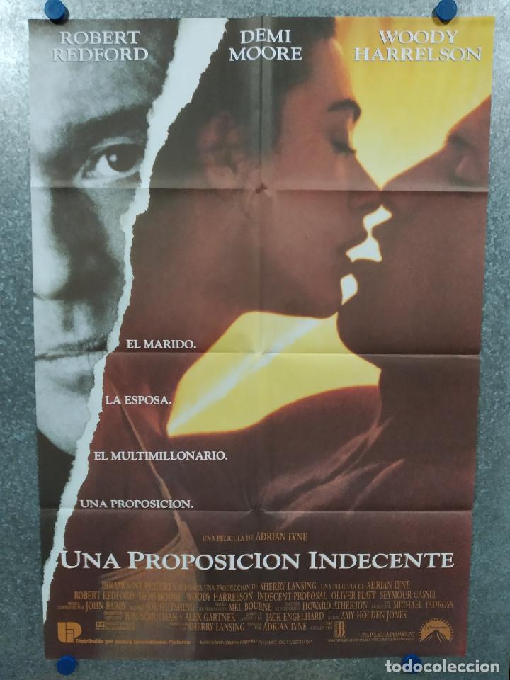 Cine: Una proposici&oacute;n indecente. A&Ntilde;O 1965. POSTER ORIGINAL