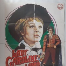 Cine: ANTIGUO CARTEL CINE LADY CAROLINE LAMB CHAMBERLAIN 1973 JANO R310 RV. Lote 242962460