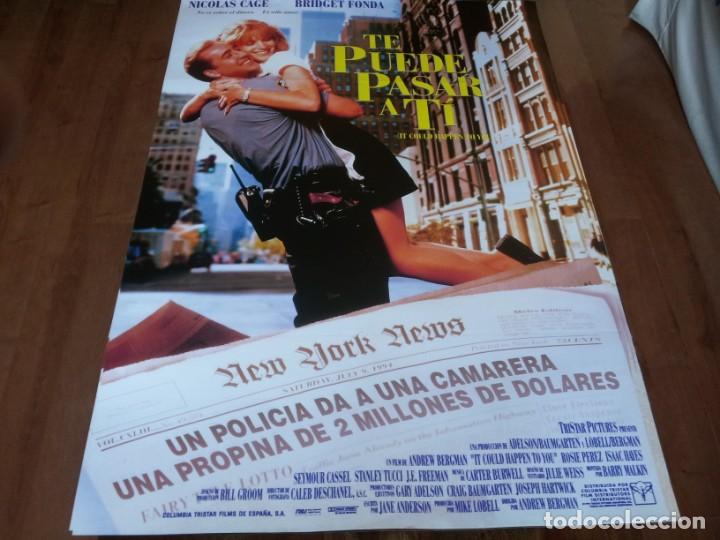 Cine: Te puede pasar a ti - Nicolas Cage, Bridget Fonda, Rosie P&eacute;rez - poster original columbia 1994