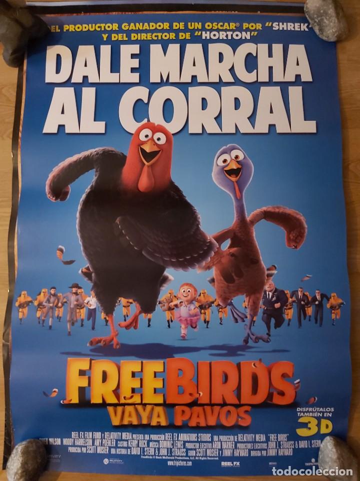 Cinema: Free birds, vaya pavos - APROX 70X100 CARTEL ORIGINAL CINE (L83)