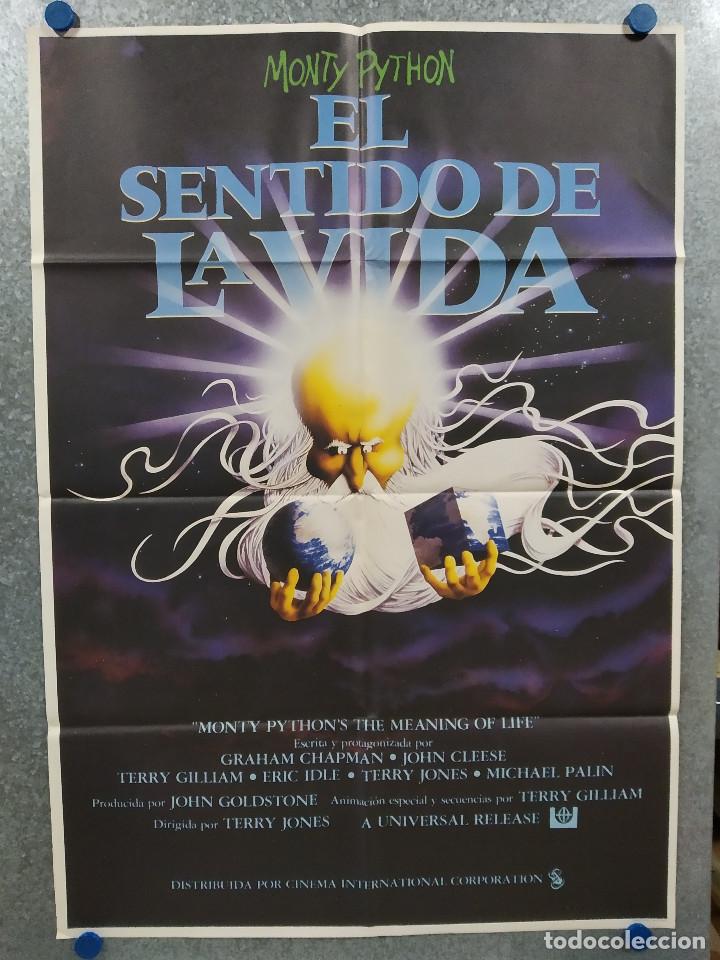 Cine: El sentido de la vida Graham Chapman, John Cleese, Terry Gilliam Monty Python. POSTER ORIGINAL