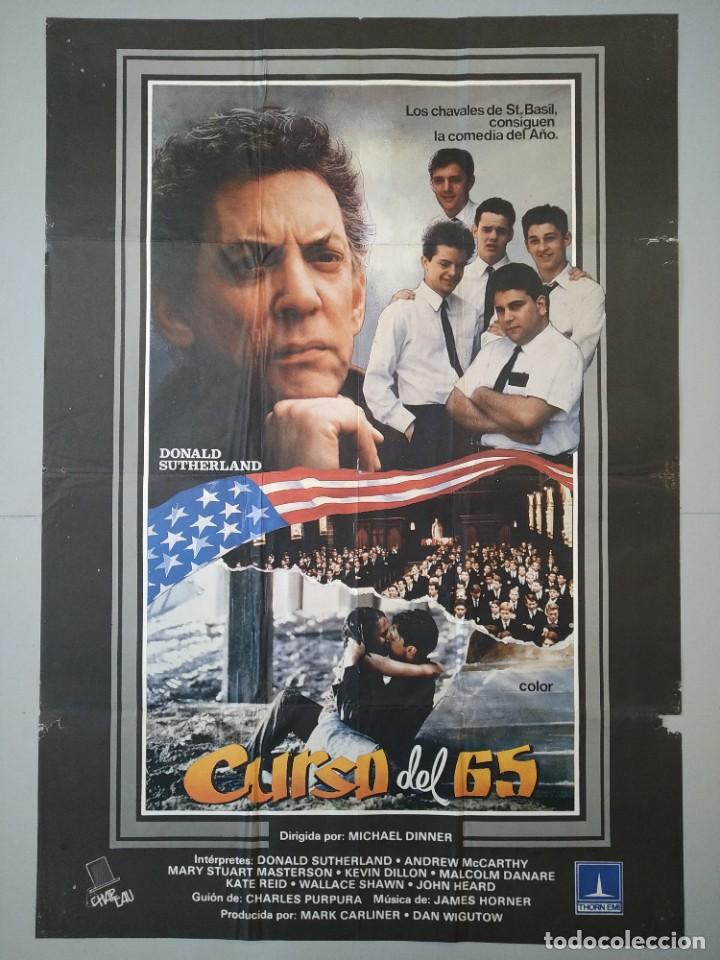 Cinema: CARTEL CINE ORIGINAL - CURSO DEL 65 - DONALD SUTHERLAND - JOHN HEARD - A&Ntilde;O 1985...L3491